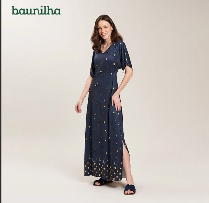 CAFTAN LONGA MICROFIBRA RECCO